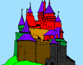 Desenho Castelo medieval pintado por PEDRO