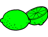 Desenho Limão pintado por debora