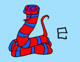Desenho Serpente pintado por wilford
