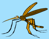 Desenho Mosquito pintado por Aninha