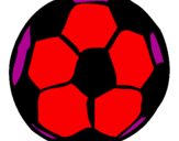 Desenho Bola de futebol pintado por Bruno