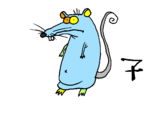 Desenho Rato pintado por carlos eduardo