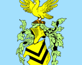 Desenho Escudo de armas e águia pintado por artur