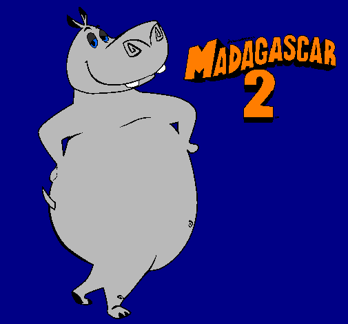 Desenho Madagascar 2 Gloria pintado por Gloria madagascar