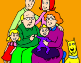 Desenho Família pintado por andressa