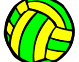 Desenho Bola de voleibol pintado por Sardao