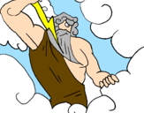 Desenho Zeus pintado por dinol
