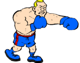 Desenho Boxeador pintado por takuma
