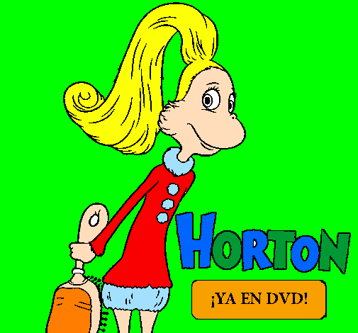 Desenho Horton - Sally O'Maley pintado por giovana