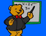 Desenho Professor urso pintado por simontaborda-12@hotmail.c