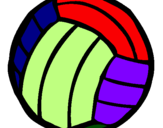 Desenho Bola de voleibol pintado por viviane
