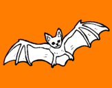 Desenho Morcego a voar pintado por montros