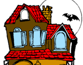 Desenho Casa do mistério pintado por RODRIGO