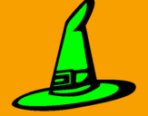Desenho Chapéu de bruxa pintado por gummy