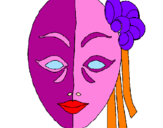 Desenho Máscara italiana pintado por maraia_beatriz 10 anos