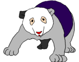 Desenho Urso panda pintado por .MATHEUS E CRIS