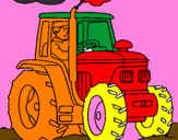 Desenho Tractor em funcionamento pintado por FREDERICO AUGUSTO