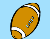 Desenho Bola de futebol americano pintado por Diogo