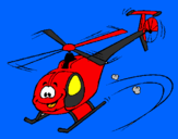 Desenho Helicóptero pintado por Thiago Henrique