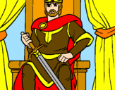 Desenho Cavaleiro rei pintado por VAI SE FUDE