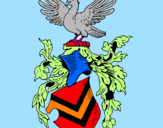 Desenho Escudo de armas e águia pintado por marileni