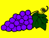 Desenho Uvas pintado por lucas dalcin