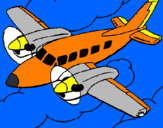 Desenho Avioneta pintado por igor