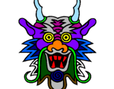 Desenho Cara de dragão pintado por anónimo