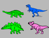 Desenho Dinossauros de terra pintado por mauricinho o