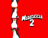 Desenho Madagascar 2 Pingüinos pintado por Milena Amábile