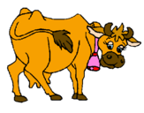 Desenho Vaca pintado por nana