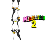 Desenho Madagascar 2 Pingüinos pintado por raphael