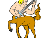 Desenho Centauro pintado por diogo