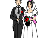Desenho Marido e esposa III pintado por Luiza