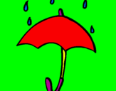 Desenho Guarda-chuva pintado por ttt