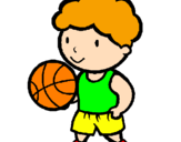 Desenho Jogador de basquete pintado por aguilar