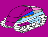 Desenho Nave tanque pintado por izau