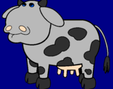 Desenho Vaca pensativa pintado por Tamires