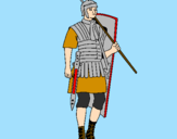 Desenho Soldado romano pintado por andre