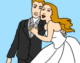 Desenho Marido e esposa pintado por debora