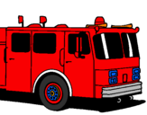 Desenho Camião de bombeiros pintado por Brunno