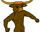 Desenho Cabeça de búfalo pintado por Juliana