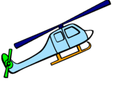 Desenho Helicóptero brinquedo pintado por davi