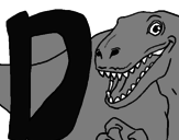 Desenho Dinossauro pintado por aquiles(aladar)