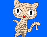 Desenho O gato momia pintado por Kekynha
