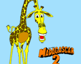Desenho Madagascar 2 Melman pintado por Dachshund Piti