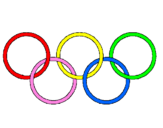 Desenho Argolas dos jogos olimpícos pintado por P@trici@