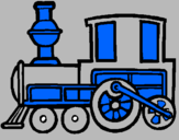 Desenho Comboio pintado por junho  21  de   2002 joão