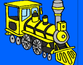 Desenho Comboio pintado por Gustavo