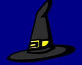 Desenho Chapéu de bruxa pintado por veronika